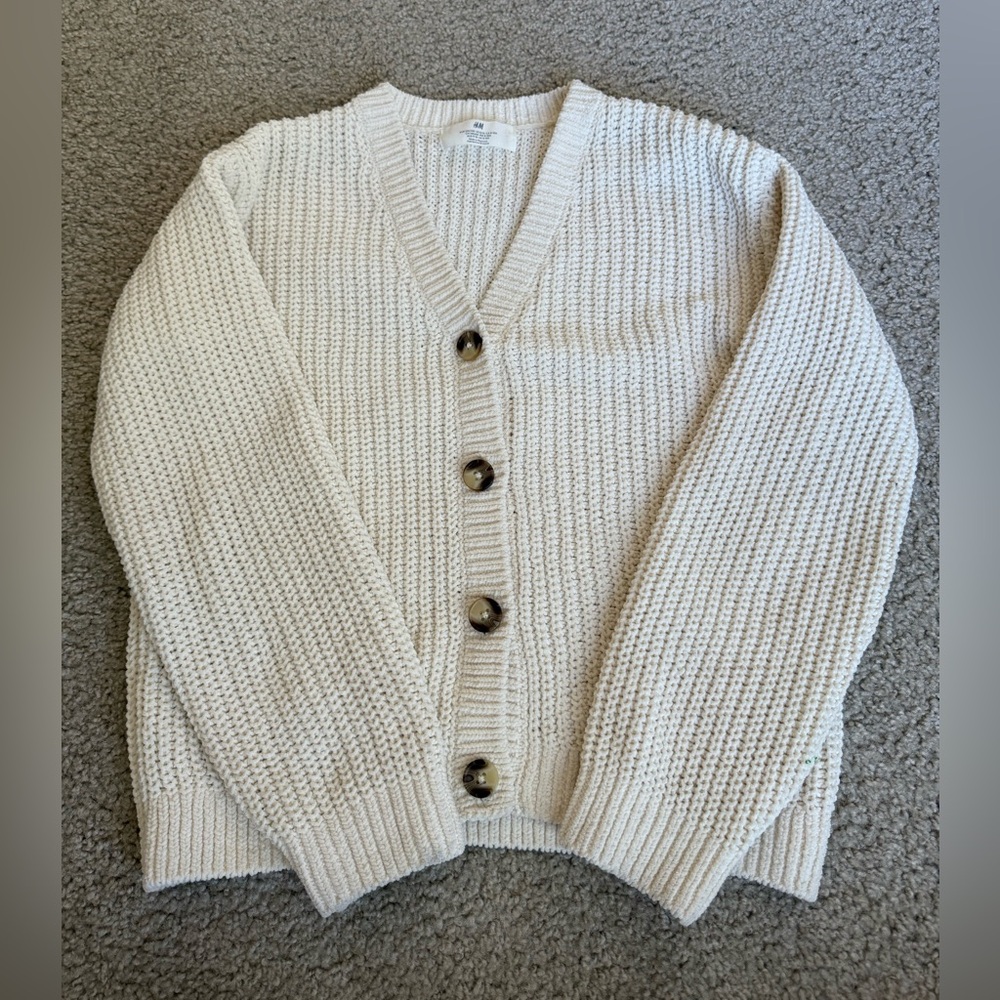 Cream knit cardigan